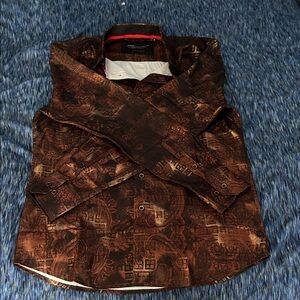 Men's Brown Dress Shirt